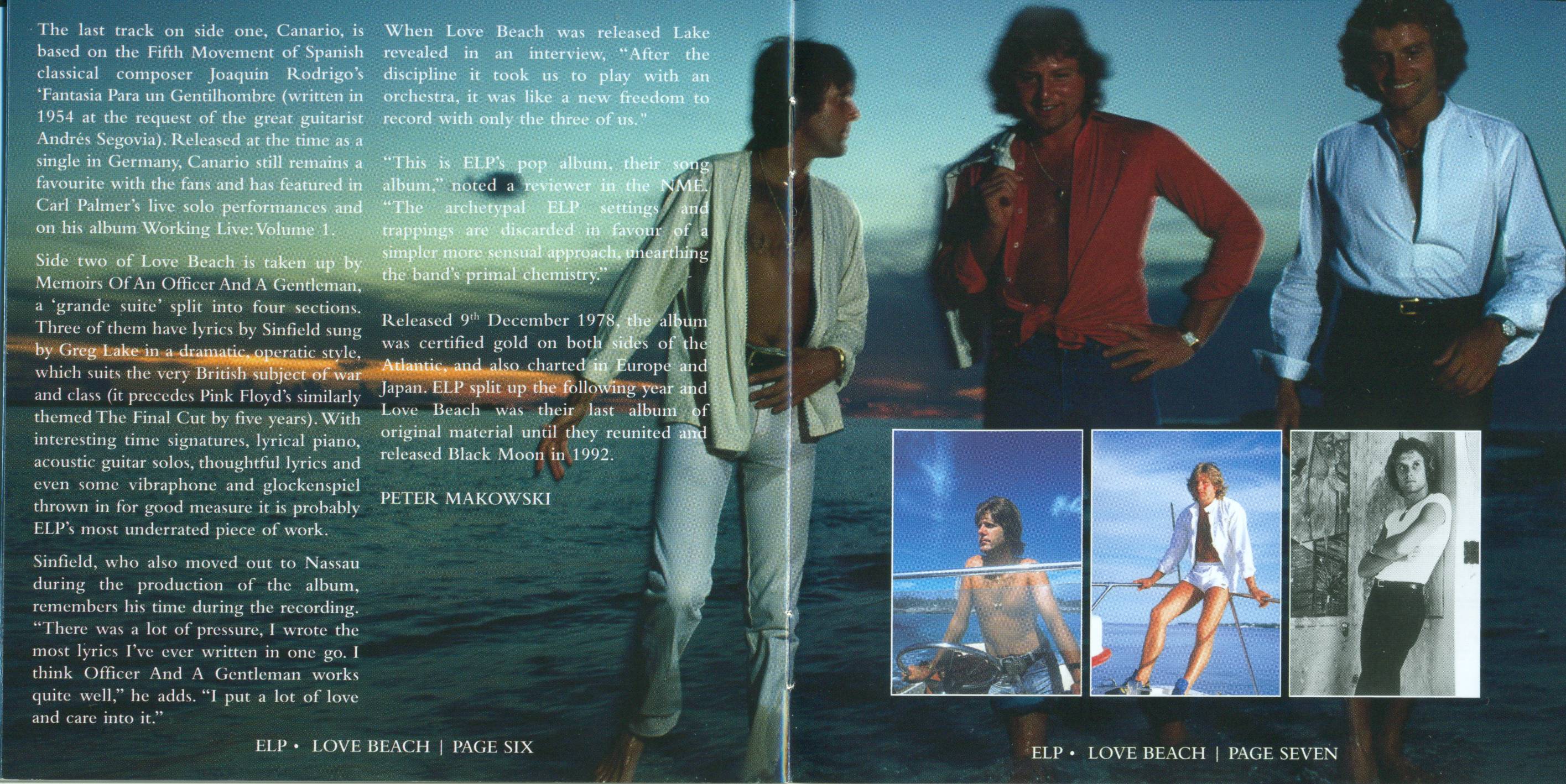 Emerson, Lake and Palmer Love Beach [Booklet04 fr]